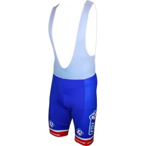 FRANCAISE DES JEUX (FDJ) 2016 Trägerhose blau B'TWIN Radsport-Profi-Team