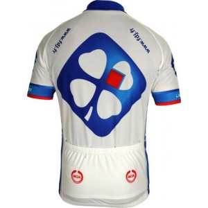 FRANCAISE DES JEUX (FDJ) 2011 Radsport-Profi-Team-Kurzarmtrikot mit kurzem Reißverschluss FRANCAISE DES JEUX (FDJ) 2011 Radsport-Profi-Team-Kurzarmtrikot mit kurzem Reißverschluss