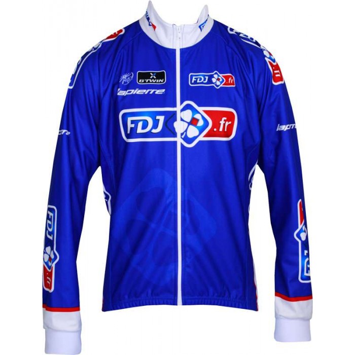 FRANCAISE DES JEUX (FDJ) 2013 Fahrrad Winterjacke-B'TWIN Radsport-Profi-Team FRANCAISE DES JEUX (FDJ) 2013 Fahrrad Winterjacke-B'TWIN Radsport-Profi-Team