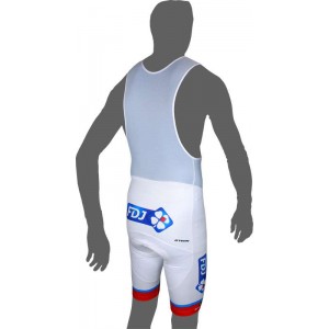 FRANCAISE DES JEUX (FDJ) 2016 Trägerhose weiß B'TWIN Radsport-Profi-Team FRANCAISE DES JEUX (FDJ) 2016 Trägerhose weiß B'TWIN Radsport-Profi-Team