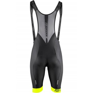 B51 Trägerhose kurz schwarz/neongelb