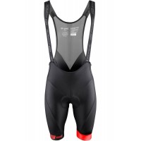 B51 Trägerhose kurz schwarz/rot