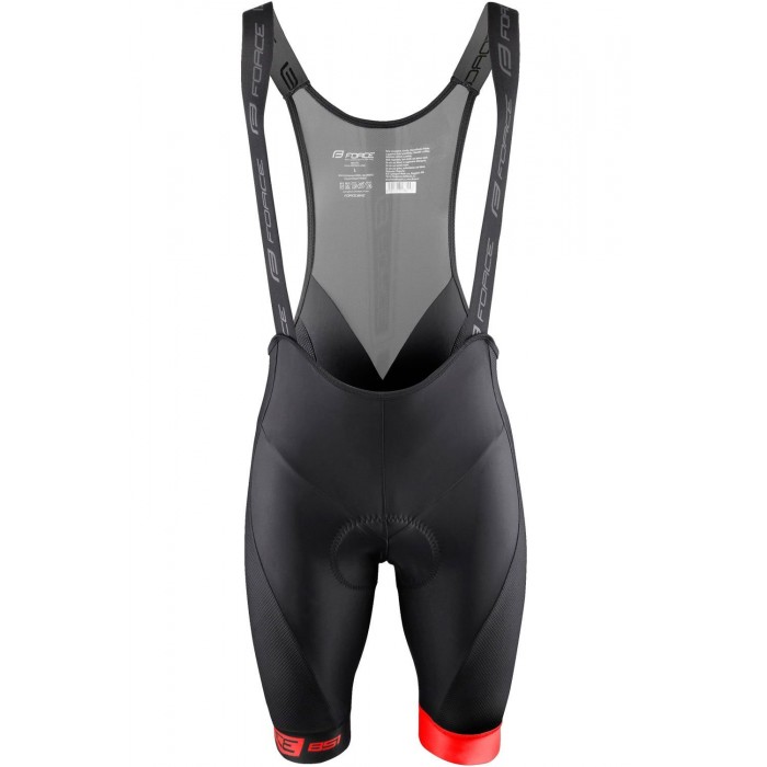 B51 Trägerhose kurz schwarz/rot