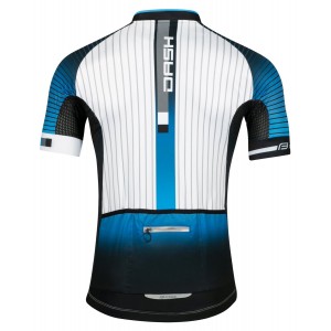 DASH Radtrikot kurzarm blau/weiß