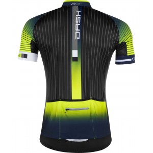 DASH Radsport-Set (Radtrikot+Trägerhose) schwarz/neongelb