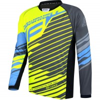 DOWNHILL Radtrikot langarm MTB/Freeride neongelb
