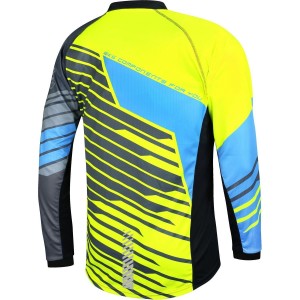 DOWNHILL Radtrikot langarm MTB/Freeride neongelb