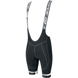 FAME Trägerhose kurz schwarz/weiß