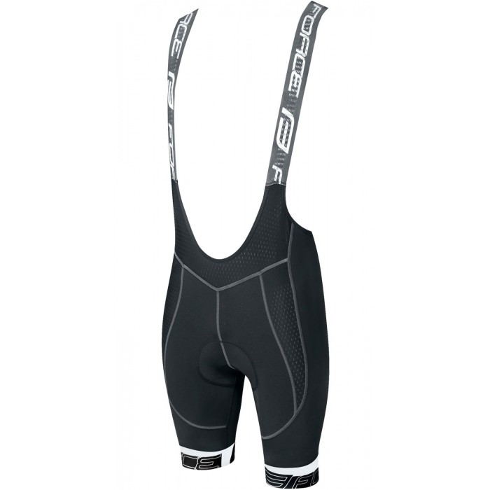 FAME Trägerhose kurz schwarz/weiß