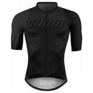 FASHION Radsport-Set (Radtrikot langer RV+Trägerhose) schwarz