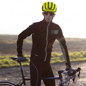 FROST Softshell Fahrradjacke schwarz/grau
