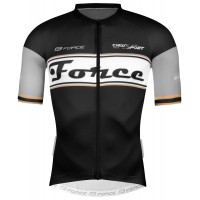 RETRO Radtrikot kurzarm schwarz