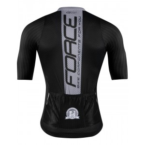 TEAM PRO Radsport-Set (Radtrikot langer RV+Trägerhose) schwarz