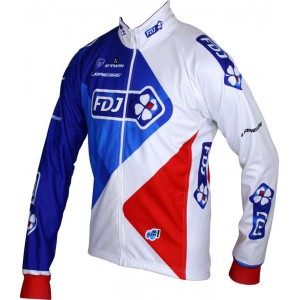 FRANCAISE DES JEUX (FDJ) 2016 Fahrrad Winterjacke B'TWIN Radsport-Profi-Team