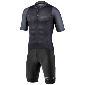 PODIUM Radtrikot kurzarm schwarz