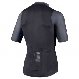 PODIUM Radsport-Set (Radtrikot kurzarm+Trägerhose kurz) schwarz/grau