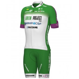 Green Project-Bardiani Csf-Faizane' 2023 Set (Radtrikot langer RV+Trägerhose)-ALE Radsport-Profi-Team Green Project-Bardiani Csf-Faizane' 2023 Set (Radtrikot langer RV+Trägerhose)-ALE Radsport-Profi-Team