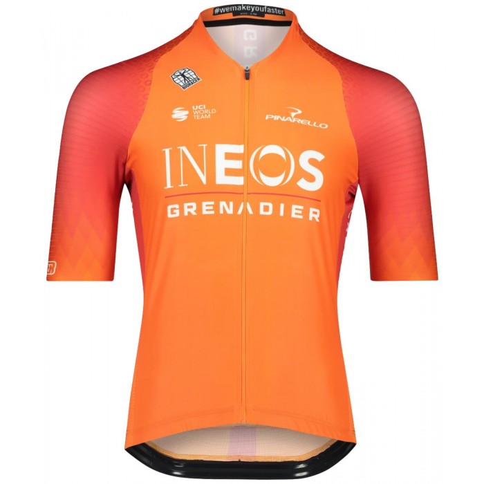 INEOS GRENADIERS 2022 training edition ICON Radtrikot kurzarm (langer RV)-Radsport-Profi-Team