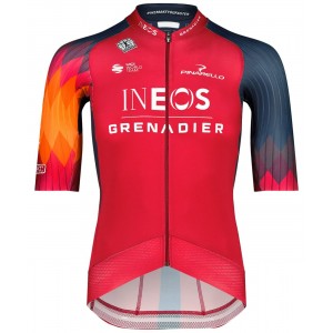 INEOS GRENADIERS 2023 EPIC RACE Radtrikot kurzarm (langer RV)-Radsport-Profi-Team INEOS GRENADIERS 2023 EPIC RACE Radtrikot kurzarm (langer RV)-Radsport-Profi-Team