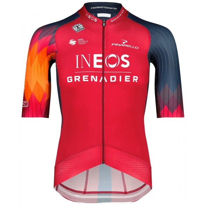 INEOS GRENADIERS 2023 EPIC RACE Radtrikot kurzarm (langer RV)-Radsport-Profi-Team