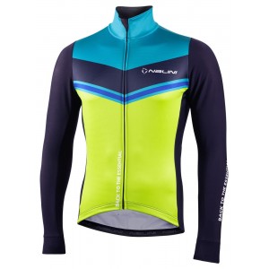 Asfalto Jkt Fahrrad Winterjacke dunkelblau/gelbgrün/türkis Asfalto Jkt Fahrrad Winterjacke dunkelblau/gelbgrün/türkis