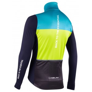 Asfalto Jkt Fahrrad Winterjacke dunkelblau/gelbgrün/türkis Asfalto Jkt Fahrrad Winterjacke dunkelblau/gelbgrün/türkis