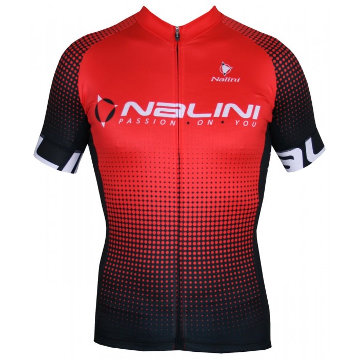 BORGO C Radtrikot kurzarm rot/schwarz