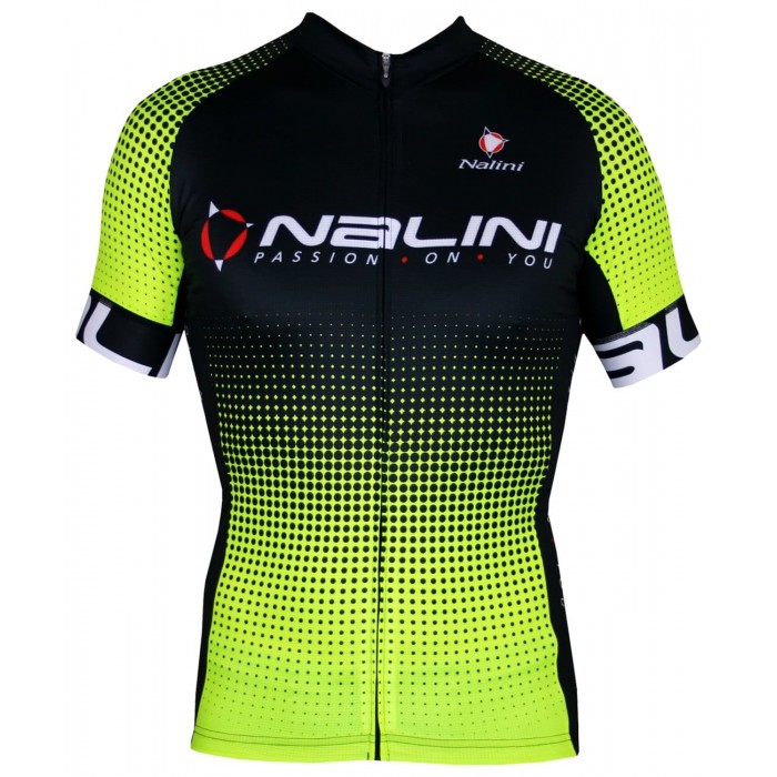 BORGO C Radtrikot kurzarm schwarz/neongelb