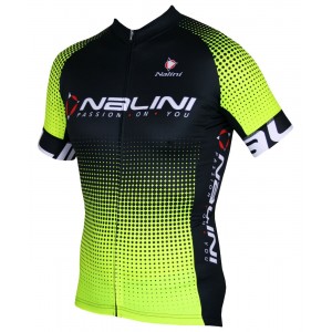 BORGO C Radtrikot kurzarm schwarz/neongelb