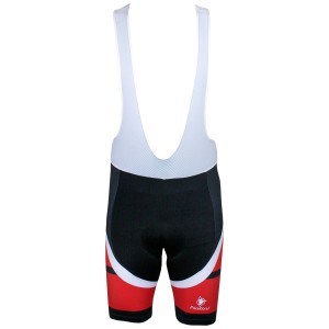 Übergröße CARBON Trägerhose kurz schwarz/rot