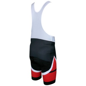 Übergröße CARBON Trägerhose kurz schwarz/rot