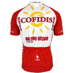 Cofidis 2008 Kurzarmtrikot mit kurzem Reißverschluss