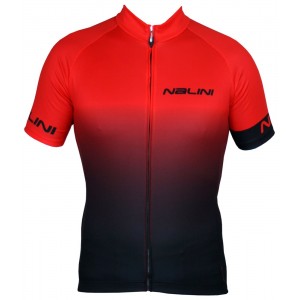 Übergröße Descent Jersey Radtrikot kurzarm schwarz/rot