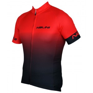 Übergröße Descent Jersey Radtrikot kurzarm schwarz/rot