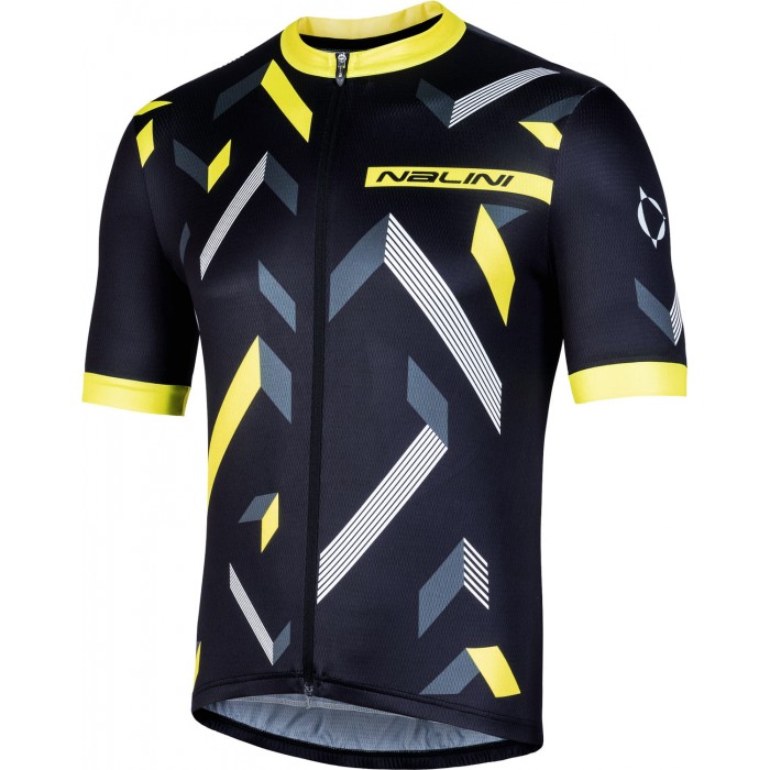 DISCESA 2.0 Radtrikot kurzarm schwarz/gelb