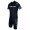 Radsport-Set (Radtrikot RUGBY+Trägerhose FIREBALL) schwarz