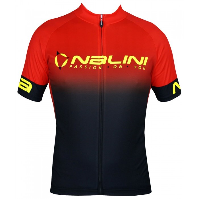 Horizon Jersey Radtrikot kurzarm schwarz/orangerot