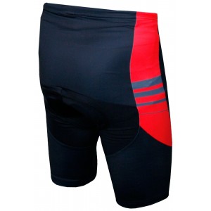 Radsport-Set (Radtrikot THUNDER+Radhose ohne Träger LIGHTNING) rot/schwarz
