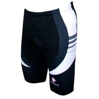 LIGHTNING Radhose kurz schwarz/weiß