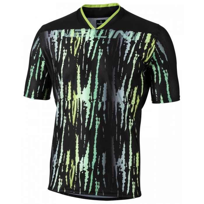 LILLEHAMMER1994 MTB Radtrikot kurzarm schwarz/grün