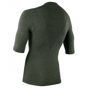 Melange SS Funktionsunterhemd kurzarm olivgrün melange Melange SS Funktionsunterhemd kurzarm olivgrün melange