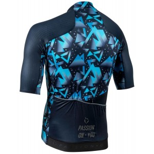 MEXICO1968 Radtrikot kurzarm blau