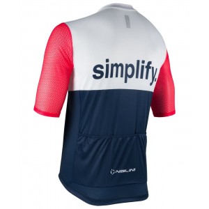 New Classica Radtrikot kurzarm blau/weiß
