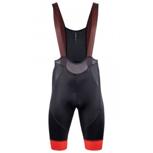 New Color Bib Short Trägerhose kurz schwarz/rot