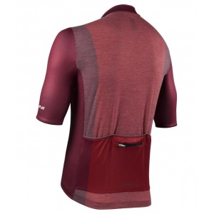 New Wool Radtrikot kurzarm rot