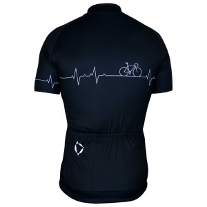 Radsport-Set (Radtrikot Pulse Jersey+Trägerhose Fireball) schwarz
