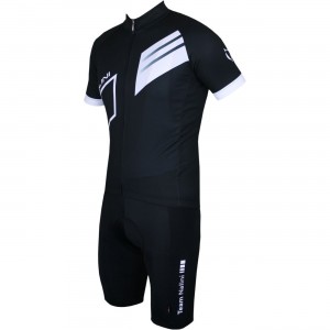 Radsport-Set (Radtrikot Blade Jersey+Trägerhose Cocis 2) schwarz/weiß Radsport-Set (Radtrikot Blade Jersey+Trägerhose Cocis 2) schwarz/weiß