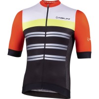 Seattle Jersey Radtrikot kurzarm schwarz/orangerot