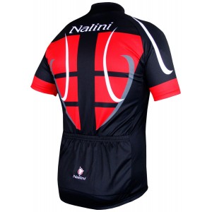 STEEL JERSEY Radtrikot kurzarm schwarz/rot