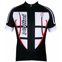 STEEL JERSEY Radtrikot kurzarm schwarz/weiß